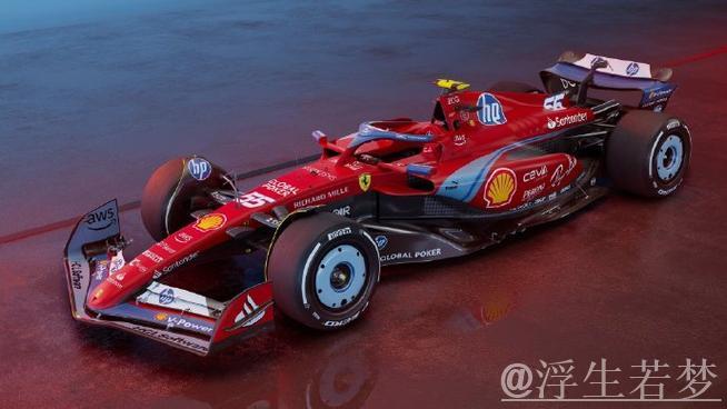 法拉利发布迈阿密站特别涂装：蓝红交织魅力